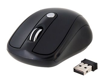 2.4G sem fio Mouse (Preto)