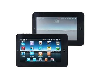 Tablet PC com 256MB de RAM DDR2, Wi-Fi, Touch Screen (Preto)