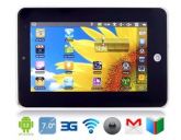 Tablet PC 1.0GHz com Wi-Fi, UV, Touch 3G e resistiva (4GB)