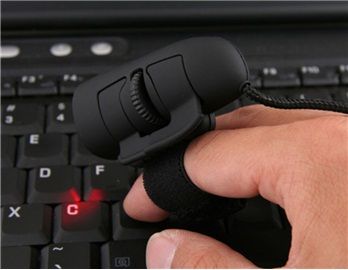 Mini Criativo Ring Finger Mouse Óptico USB